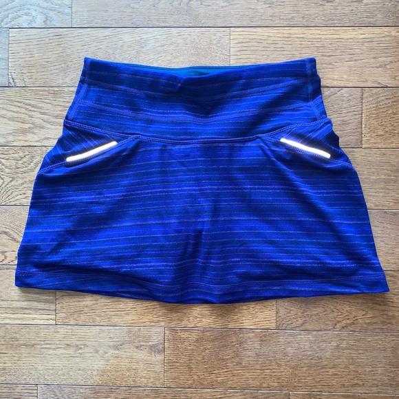 Athleta Dresses & Skirts - 💜Athleta Relay Skirt/Skort-Purple Mini Stripe💜